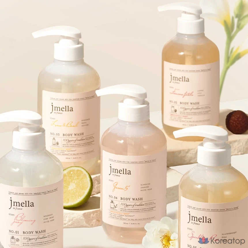 Гель для душа Jmella En France Fleur Grace Body Wash Rich & Peony, 1 л, 1 шт., фото 4