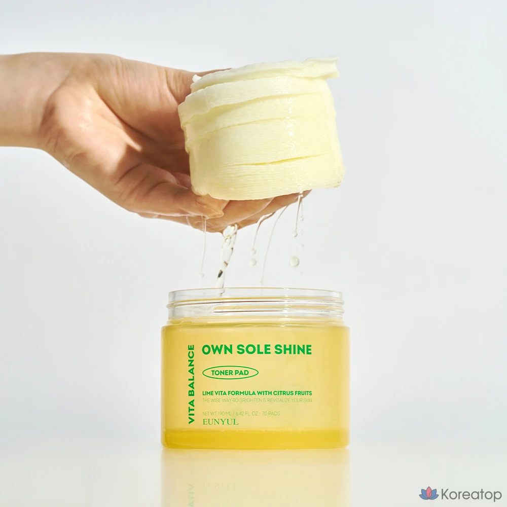 Тонер-пэды Eunyul Vita Balance All One Shine Toner Pad, 190 мл, 70 шт.