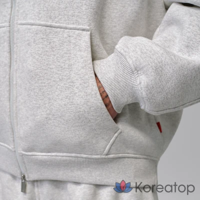 Свитшот на молнии мужской Jordan Brooklyn Oversized Fleece Full-Zip, фото 4