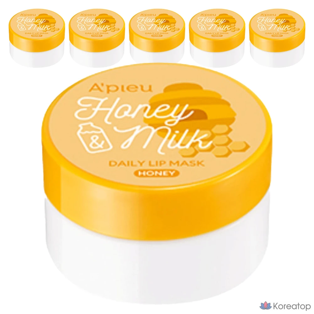 Бальзам для губ A'Pieu Daily Lip Mask, оттенок Transparent, 6 г, 6 шт.