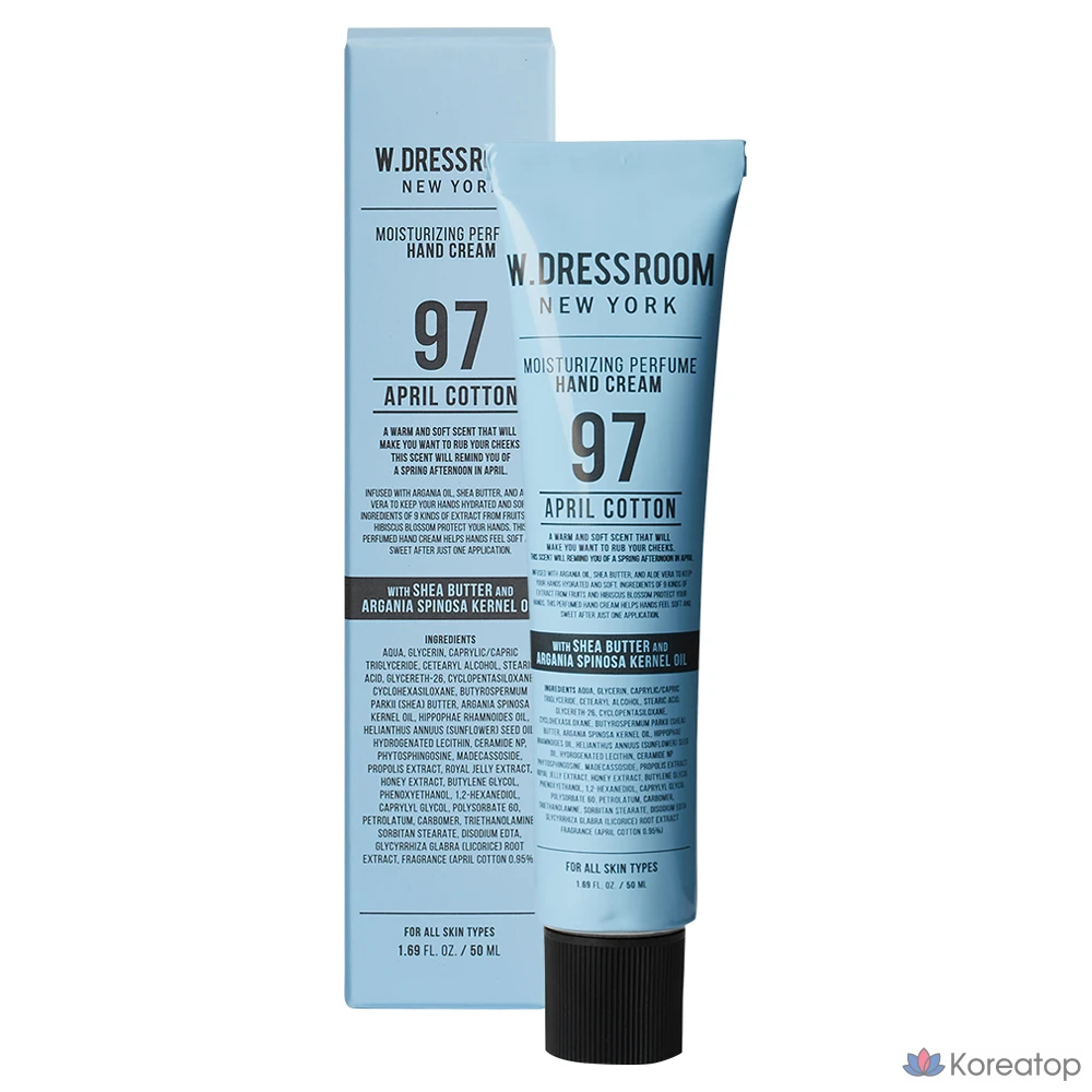 Крем для рук W.Dressroom Perfume Hand Cream 97 April Cotton, 50 мл, 1 шт.