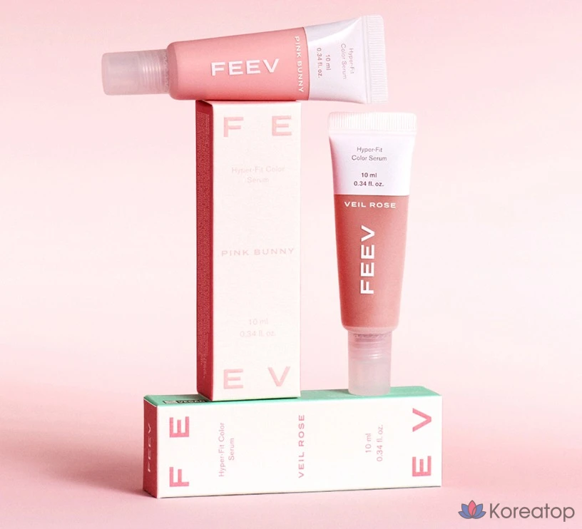 Сыворотка-румяна FEEV Hyper Fit Color Serum Mini Blusher, оттенок Pink Bunny, 10 мл, 1 шт.