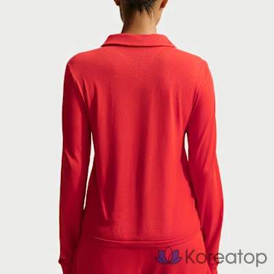 Поло женское Nike Skims Stretch Knit Long Sleeve Polo Top, фото 2