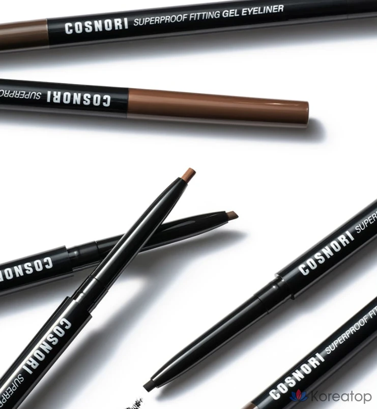 Подводка для глаз Cosnori Superproof Fitting Gel Eyeliner Pencil, оттенок 02 Black Brown, 0.13 г, 1 шт., фото 8