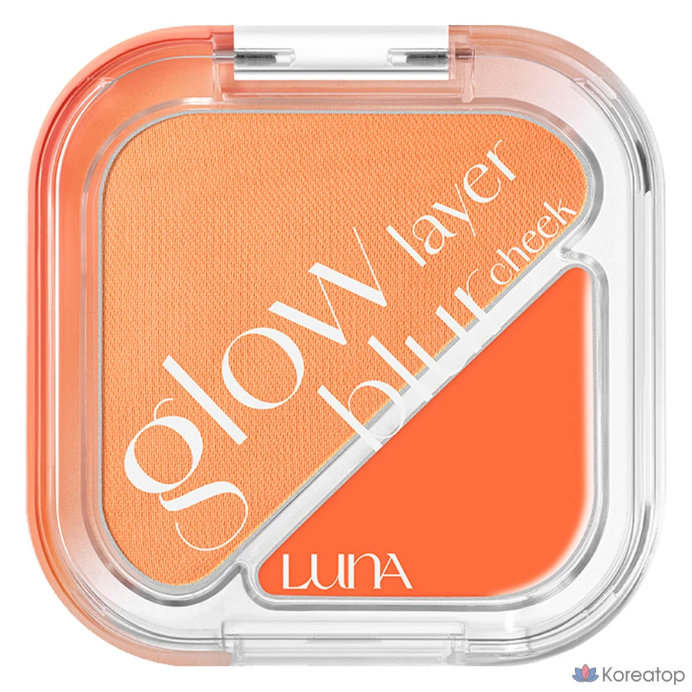 Блендер для румян Luna Glow Layer Blur Cheek Blusher, оттенок 03 Mandarin Shower, 1 шт.
