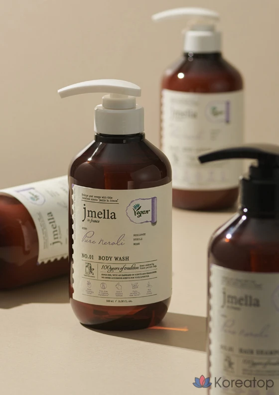 Гелевая основа для душа Jmella In France Pure Neroli Vegan Body Wash, аромат Orange Neroli, 500 мл, 1 шт.