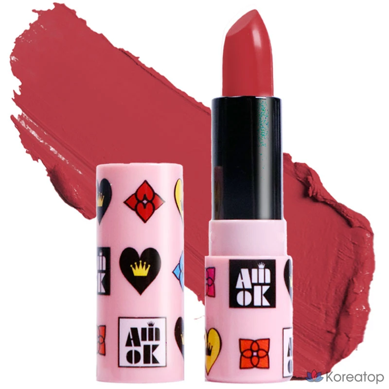Помада YNM Amiok K-Turt Picnic Lipstick, оттенок S435 Cat Girl, 4 г, 1 шт.