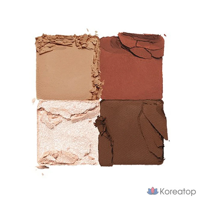 Палетка теней для век ROM&ND Better Than Eyes Eyeshadow Palette, оттенок M01 Dried Apple Blossom, 1 шт., фото 2