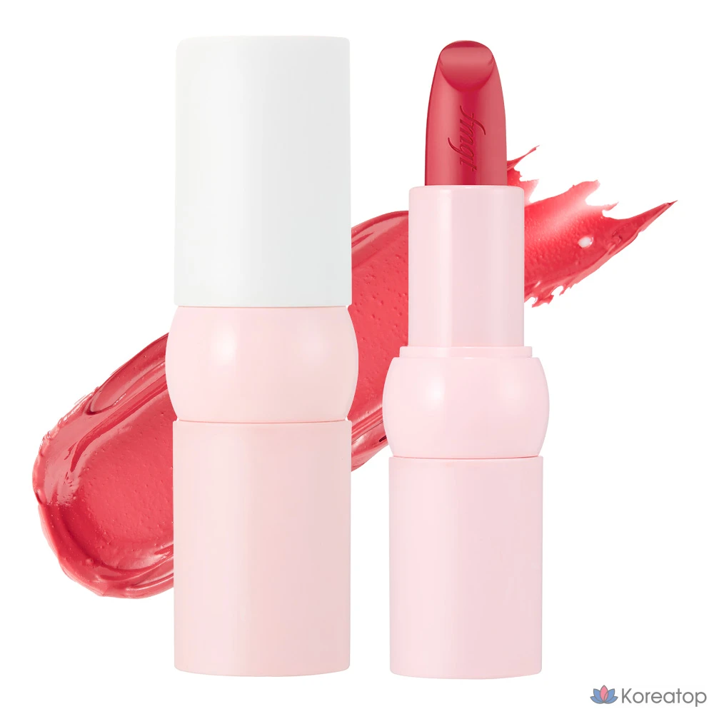 Губная помада FMGT The Face Shop Molang New Bold Sheer Glow Lipstick, оттенок 05 Molang Merry Me, 1 шт.