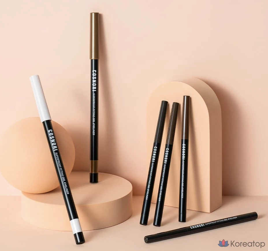 Подводка для глаз Cosnori Superproof Fitting Gel Eyeliner Pencil, оттенок 02 Black Brown, 0.13 г, 1 шт., фото 9