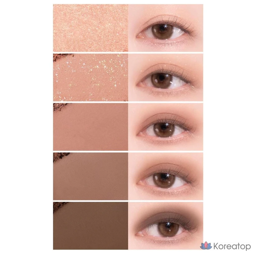 Палетка теней для век Lilybyred Mood Keyboard Eyeshadow Palette, оттенок 07 Rose Dial, 1 шт., фото 8