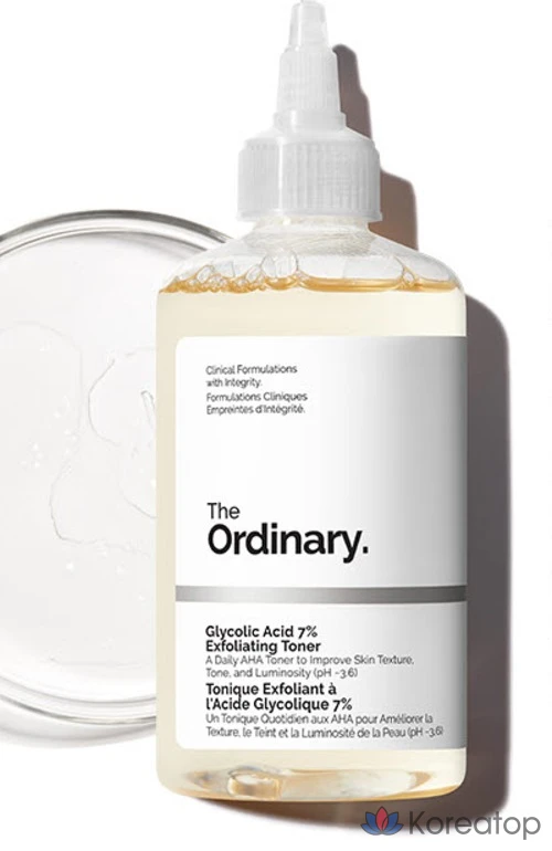 Тонер The Ordinary Glycolic Acid 7% Exfoliating Toner, 240 мл, 1 шт., фото 3
