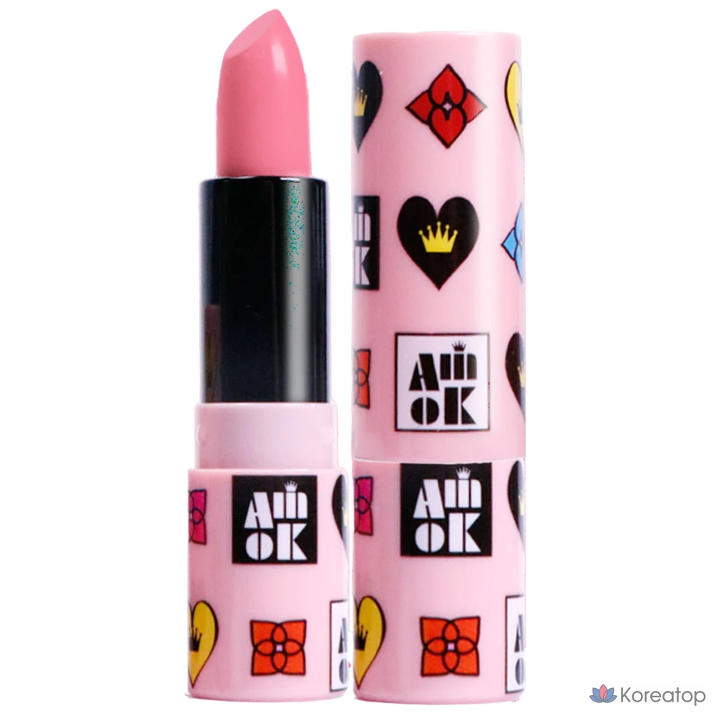 Губная помада YNM Amiok Kidult Picnic Lipstick, оттенок P02 Sheer Pink, 4 г, 1 шт.
