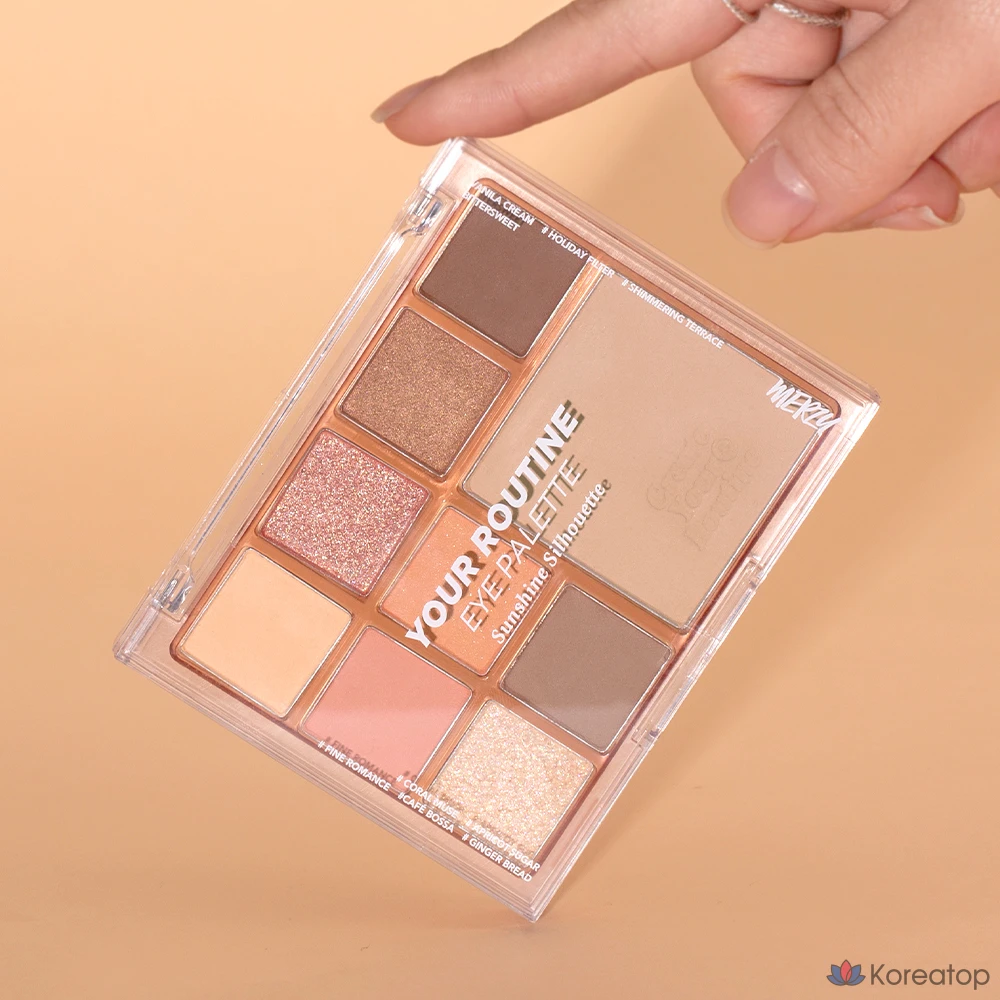 Палетка для век MERZY Your Routine Eye Palette, оттенок Sunshine Silhouette, 12.2 г, 1 шт., фото 2