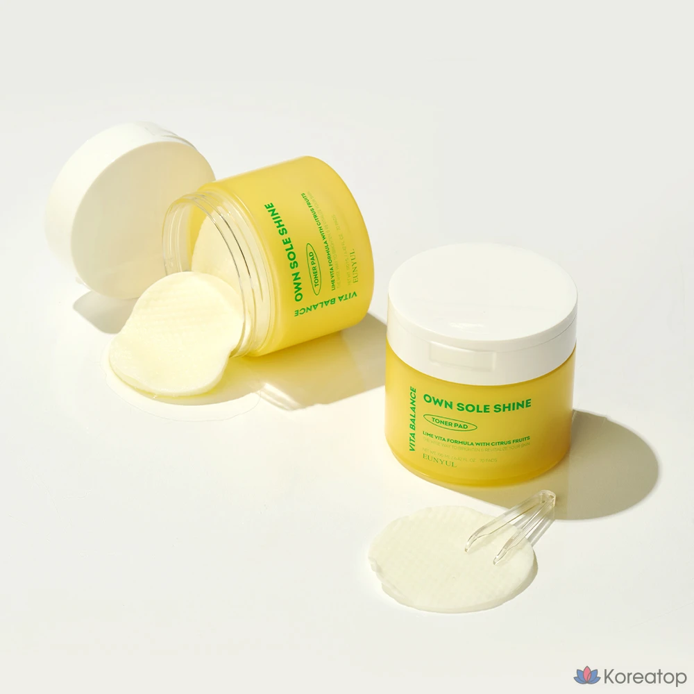 Тонер-пэды Eunyul Vita Balance All One Shine Toner Pad, 190 мл, 70 шт.