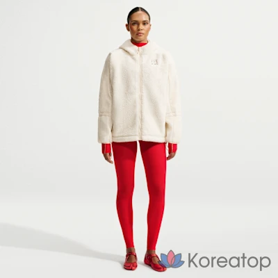 Худи на молнии женское Nike Skims Sherpa Oversized Full-Zip Hooded Jacket, фото 4