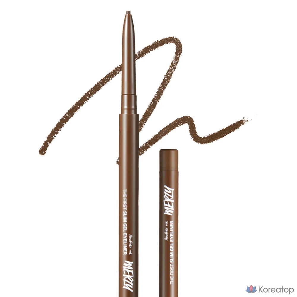 Подводка для глаз MERZY The First Slim Gel Eyeliner, оттенок GS4 Brown Quartz, 0.05 г, 1 шт., фото 2