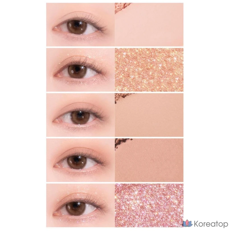 Палетка теней для век Lilybyred Mood Keyboard Eyeshadow Palette, оттенок 07 Rose Dial, 1 шт., фото 9