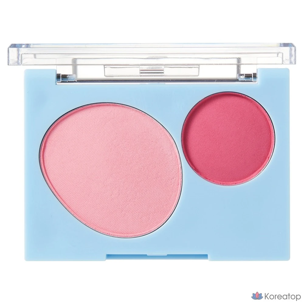 Блушер Giverny Fluffy Dual Blusher, оттенок 04 Cherry Pop, 7.4 г, 1 шт.