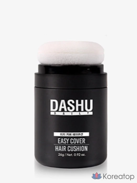 Кушон для волос DASHU Daily Easy Cover Hair Cushion, оттенок Natural Black, 26 г, 1 шт.