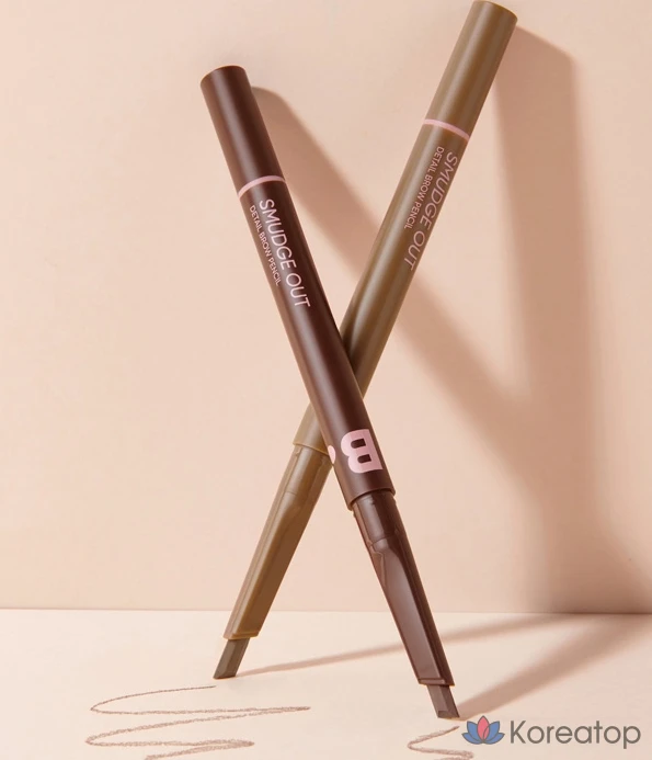 Карандаш для бровей Banila Co Viva Vanilla Smudge Out Detail Brow Pencil, оттенок 02 Ash Gray, 0.3 г, 1 шт.