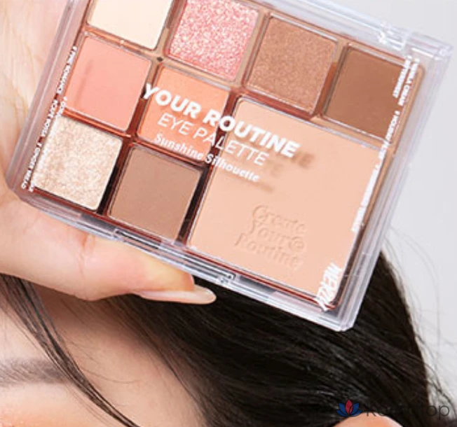 Палетка для век MERZY Your Routine Eye Palette, оттенок Sunshine Silhouette, 12.2 г, 1 шт., фото 3
