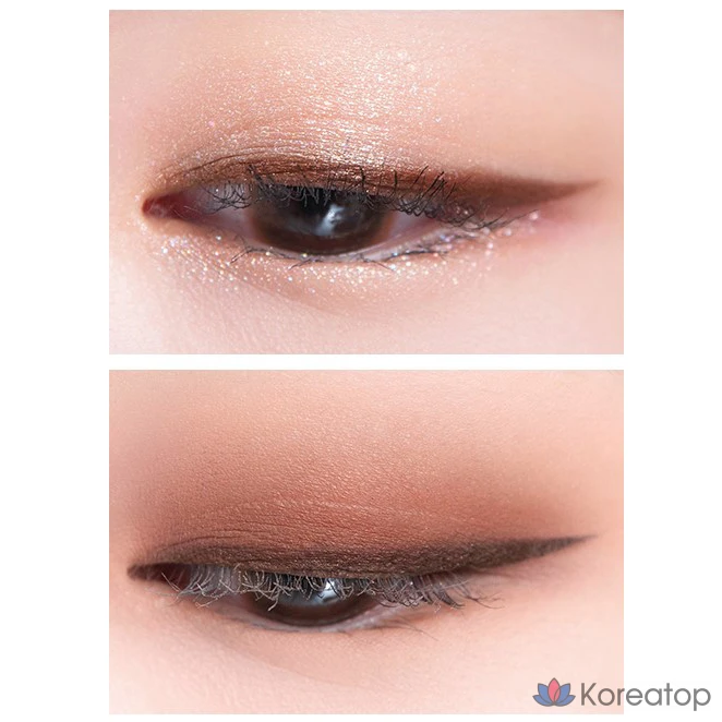 Палетка теней для век ROM&ND Better Than Eyes Eyeshadow Palette, оттенок M01 Dried Apple Blossom, 1 шт., фото 4