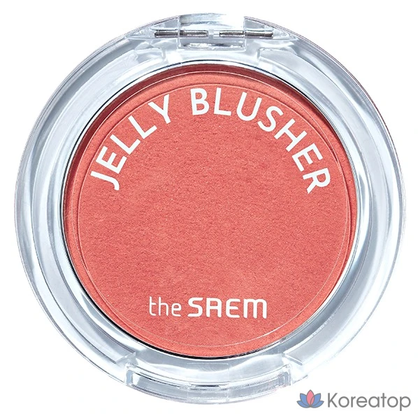Бальзам для щёк The Saem Jelly Blusher, оттенок CR01 Peach Crush, 4.5 г, 1 шт.