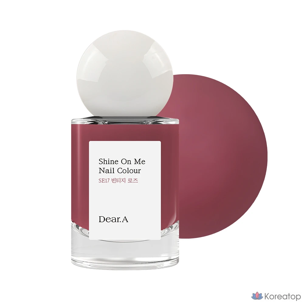 Лак для ногтей Dear.A Shine On Me Nail Color, оттенок SE17 Vintage Rose, 11 мл, 1 шт.