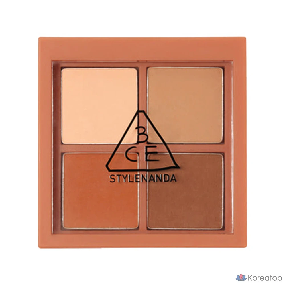 Палитра для глаз 3CE Mini Multi Eye Color Palette, оттенок Brown Rum, 1 шт.