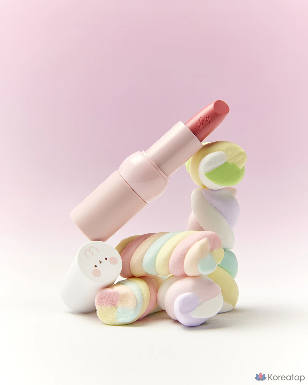 Губная помада FMGT The Face Shop Molang New Bold Sheer Glow Lipstick, оттенок 05 Molang Merry Me, 1 шт., фото 5