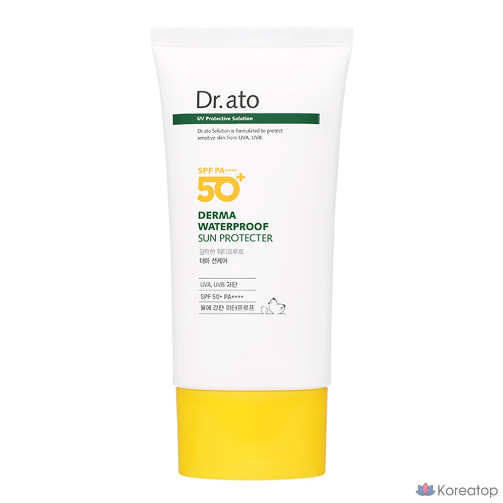 Солнцезащитный крем Dr. Ato Derma Waterproof Sun Protector SPF50+ PA++++, 80 мл, 1 шт.
