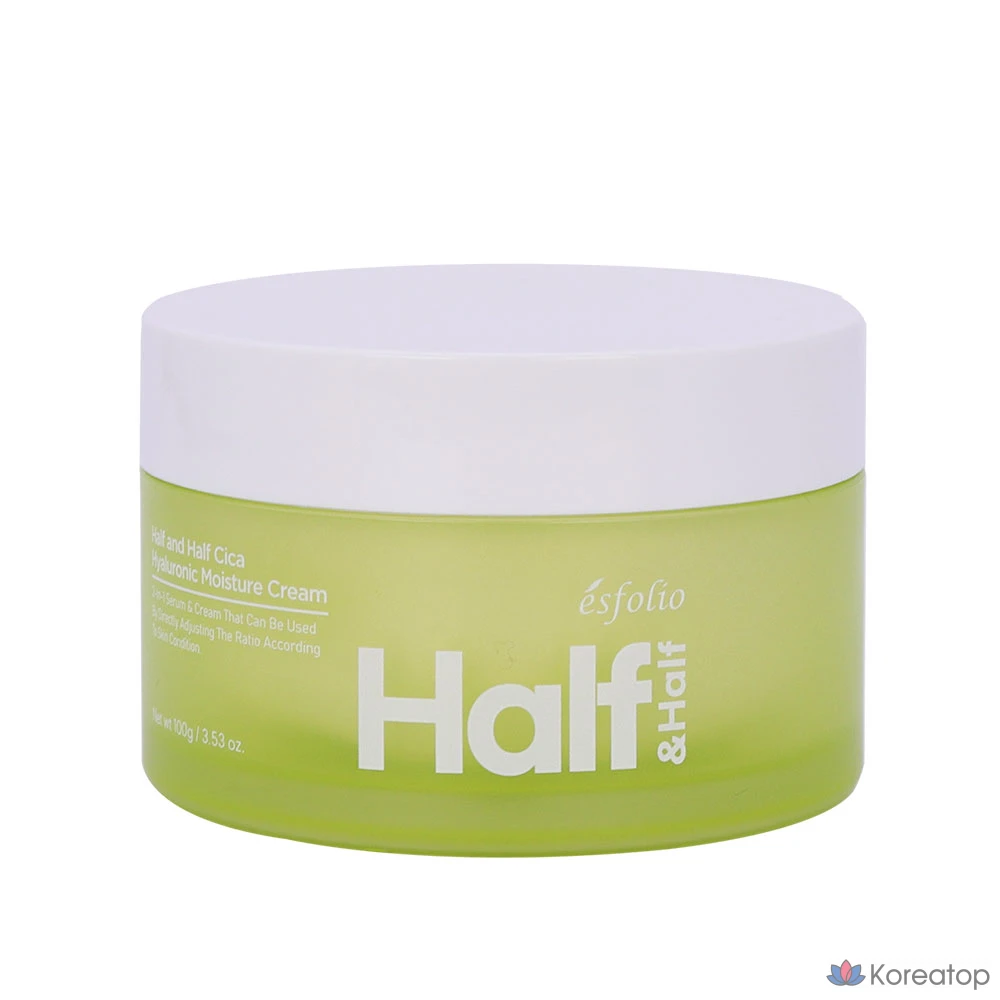 Сыворотка и крем Esfolio Half & Half Cica Hyaluronic Acid Moisture Serum & Cream, 100 г, 1 шт.