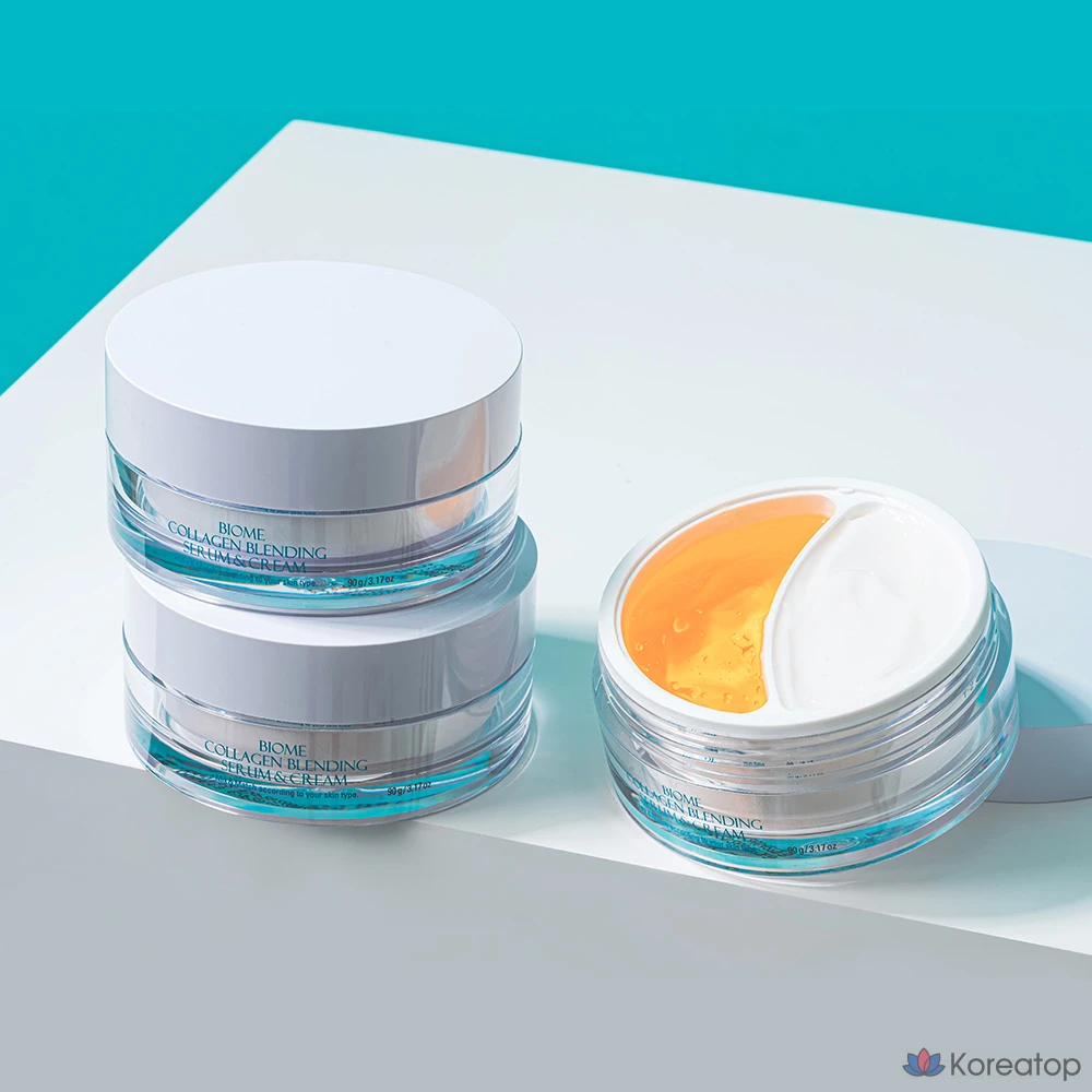 Сыворотка и крем Prreti Biome Collagen Blending Serum &amp; Cream, 90 г, 1 шт.