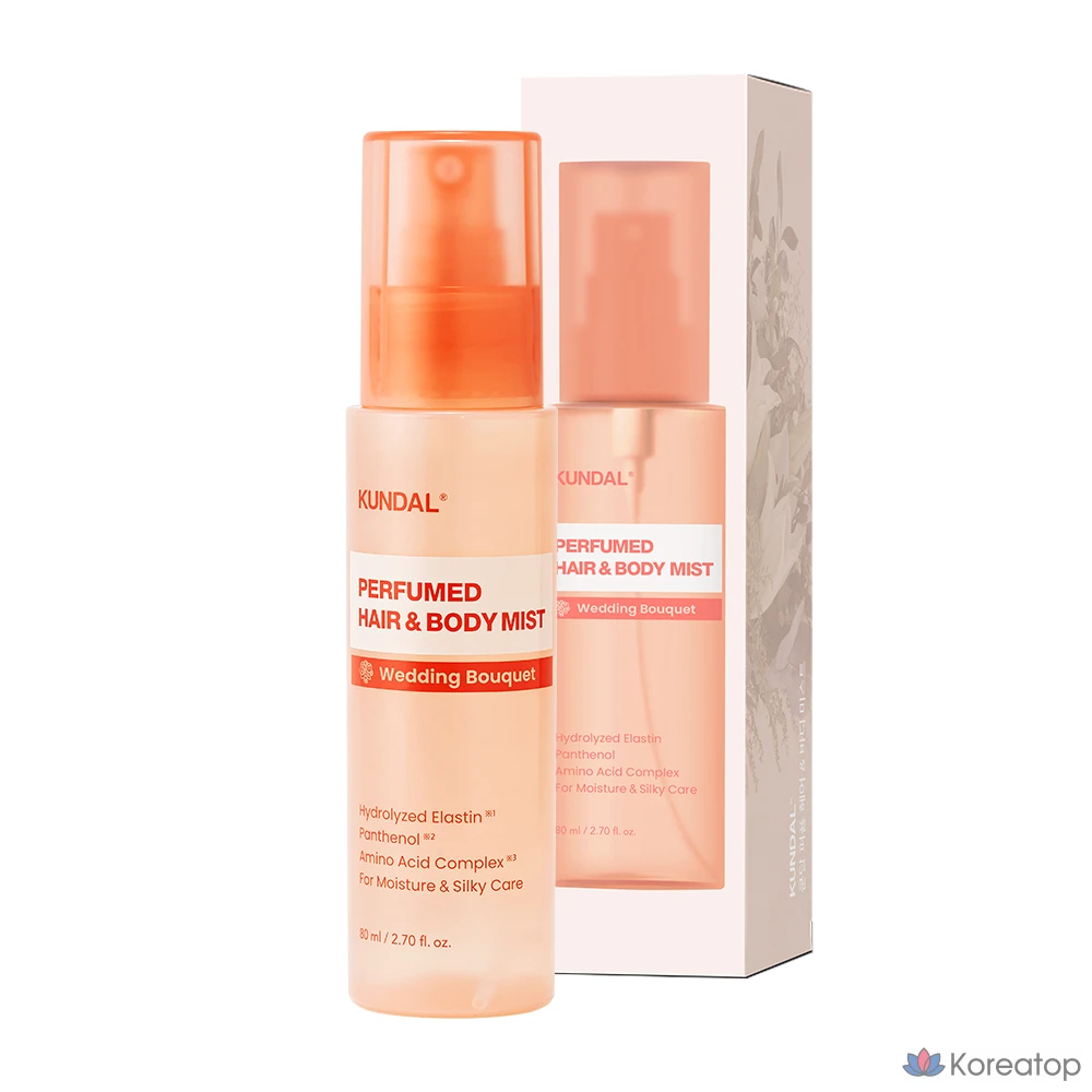 Мист для волос и тела Kundal Perfume Hair &amp; Body Mist Wedding Bouquet, 80 мл, 1 шт.