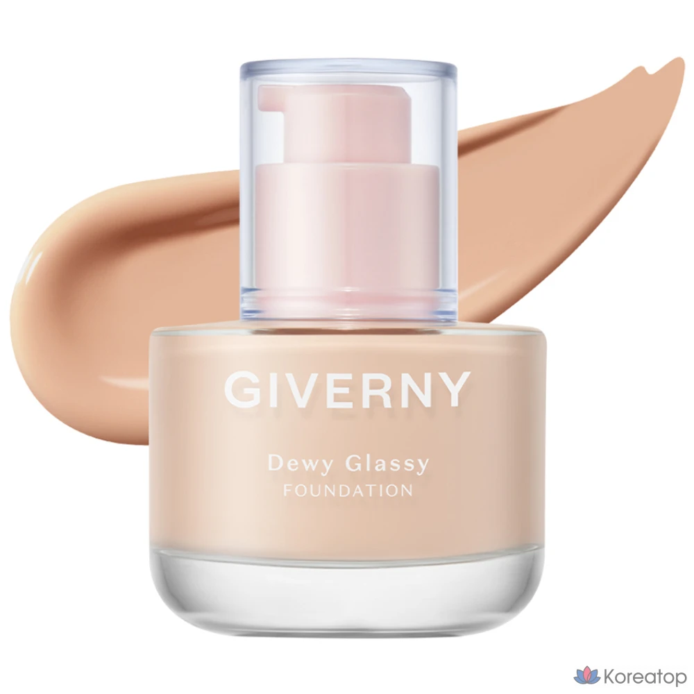 Фундация Giverny Dewy Glassy Foundation, оттенок 25NW Tan Beige, 30 мл, 1 шт.