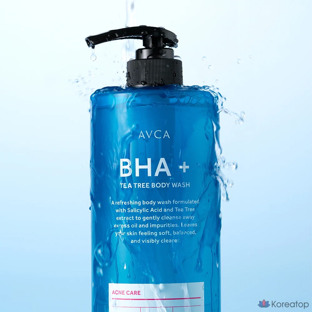 Гель для душа AVCA BHA Plus Tea Tree Acne Care, 800 мл, 1 шт.
