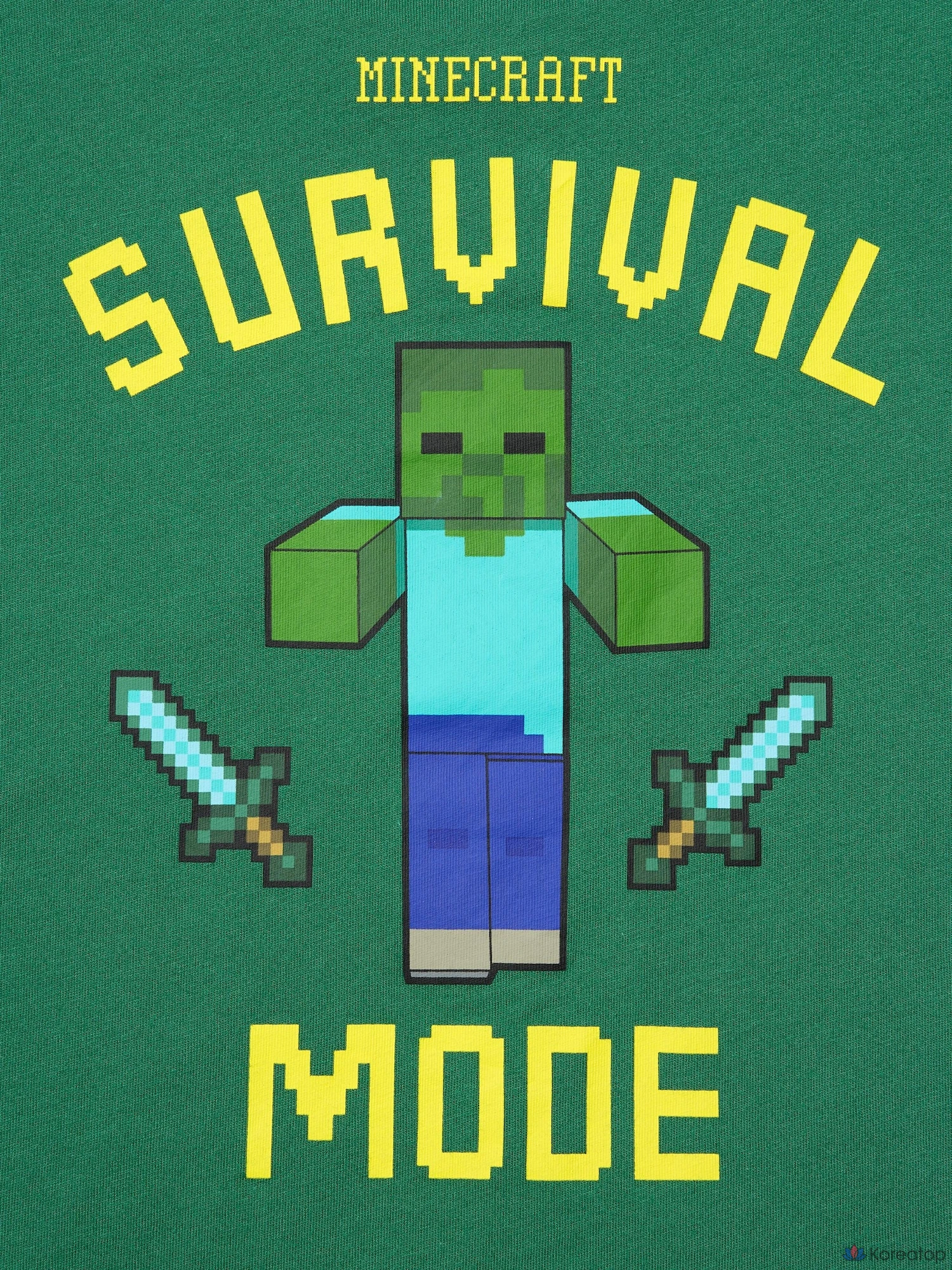 Футболка детская Uniqlo Minecraft UT Graphic T-Shirt, черный