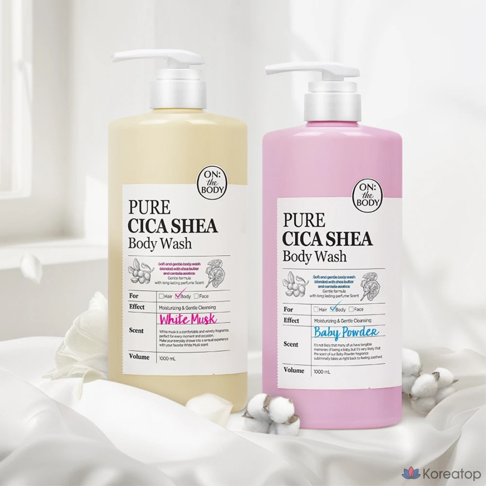 Гель для душа Pure Derma Cica Share Body Wash, аромат White Musk, 1 л, 1 шт.