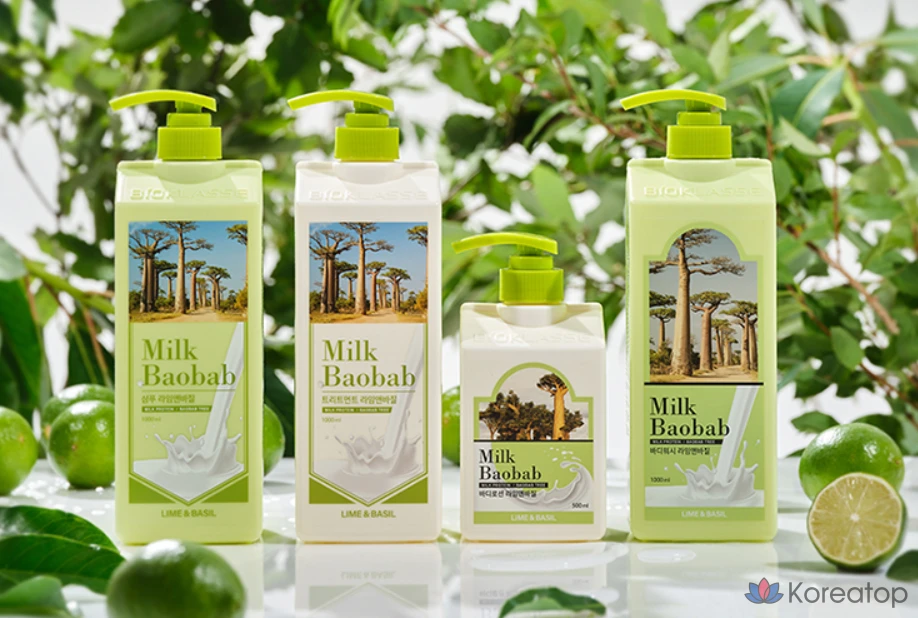 Шампунь Milk Baobab Shampoo Lime &amp; Basil, 1 л, 1 шт.