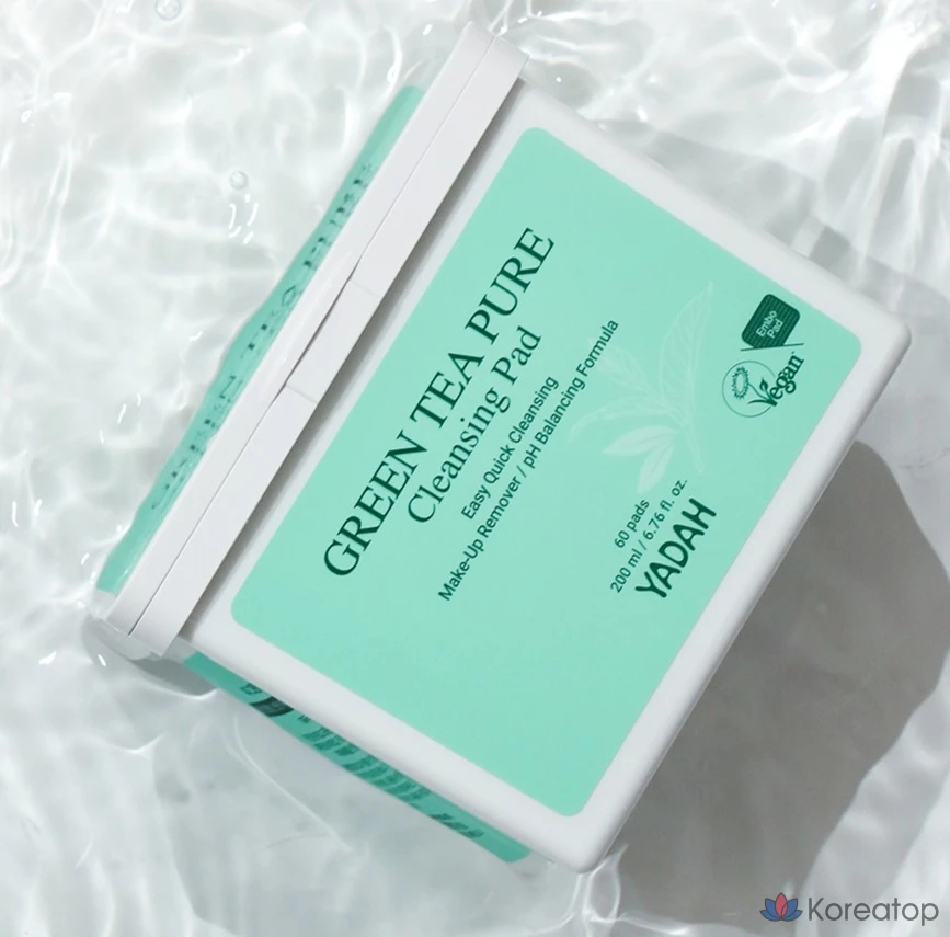 Очищающие пэды Yadah Green Tea Pure Cleansing Pad, 60 шт.
