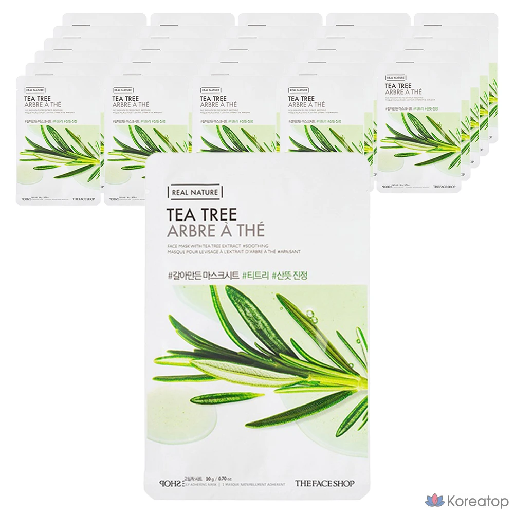 Тканевая маска для лица The Face Shop Galamanjun Tea Tree Mask Sheet, 30 шт.