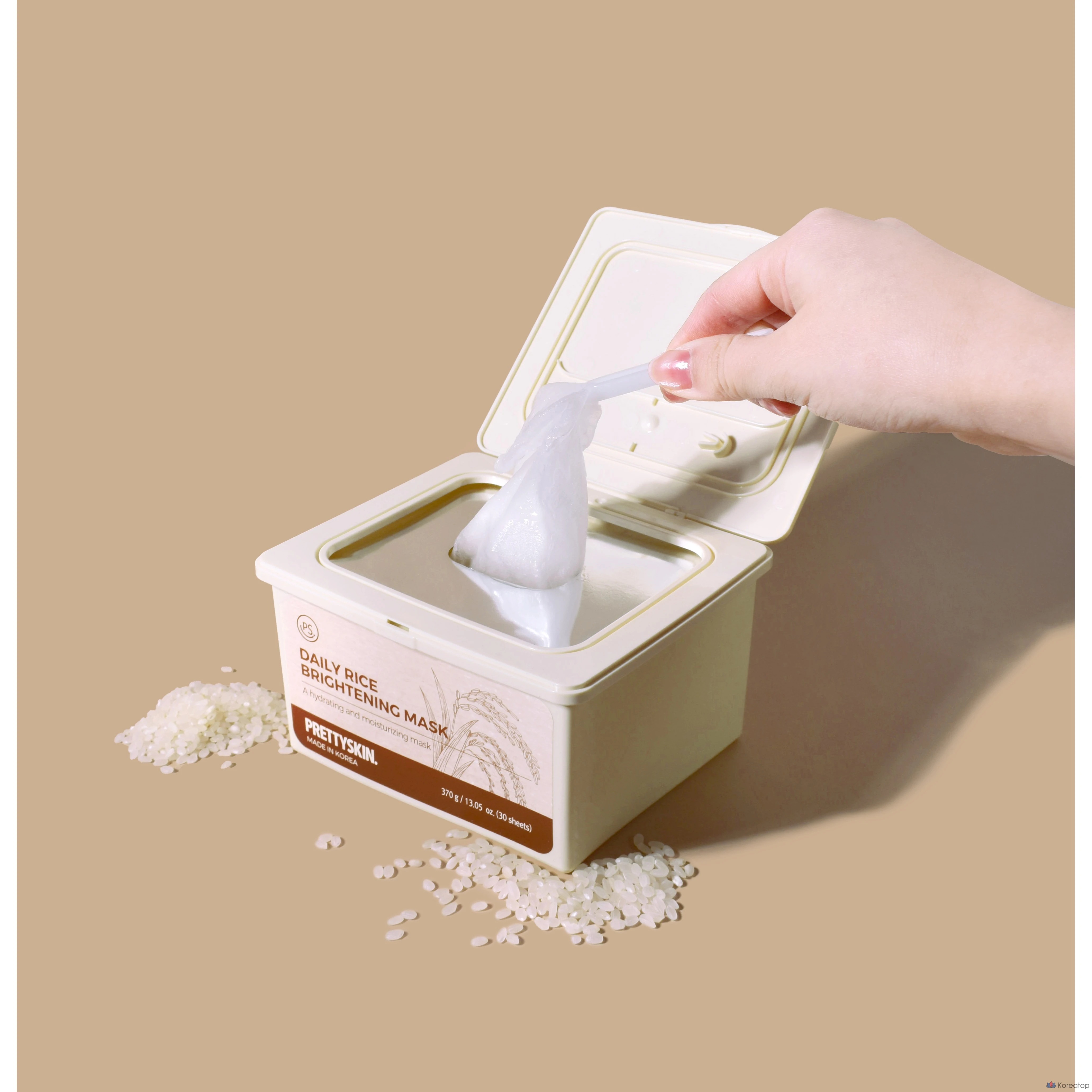 Тканевая маска для лица PrettySkin Daily Rice Brightening Mask, 30 шт., фото 2