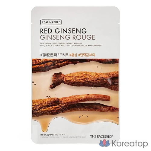 Тканевая маска для лица The Face Shop Fresh Ginseng Mask Sheet, 1 шт.