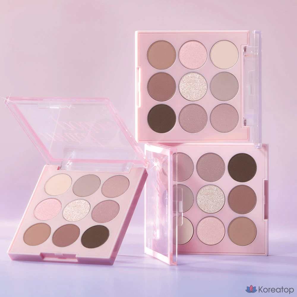 Палетка теней для век Mqny Shade Mood 9 Pan Eyeshadow Palette, смешанные оттенки, 1 шт.