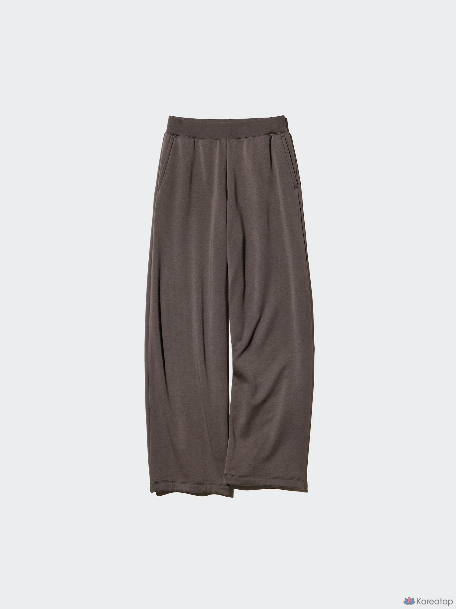 Брюки Uniqlo Warm Boa Sweat Wide Pants, длина 74-77 см