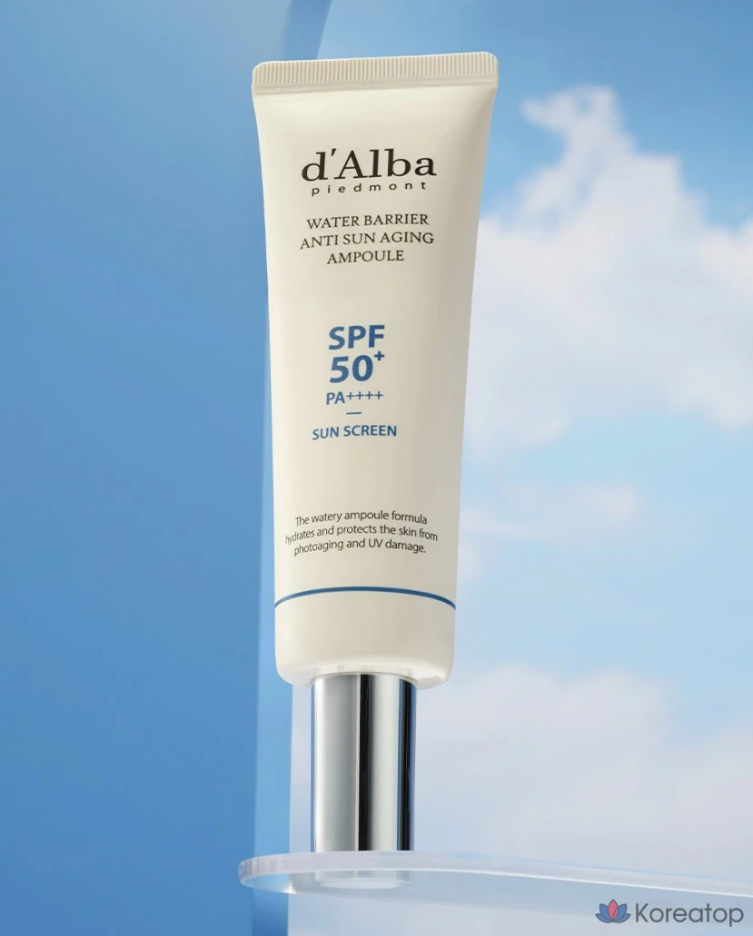 Набор для ухода d'Alba Water Barrier Anti Sun Aging Ampoule 50ml x 2p + Serum Cleanser 3ml x 3p Set, 1 шт.