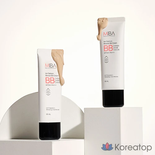 BB-крем MIBA Ion Calcium Mineral, SPF50+ PA+++, 50 мл, 1 шт.