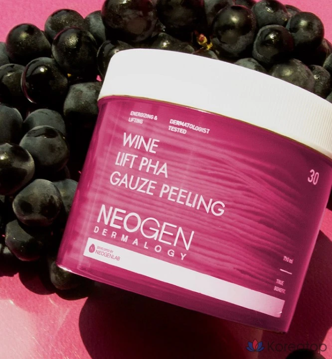 Пилинг-пэды Neogen Dermalogy Wine Lift PHA Gauze Peeling Pad, 190 мл, 30 шт.