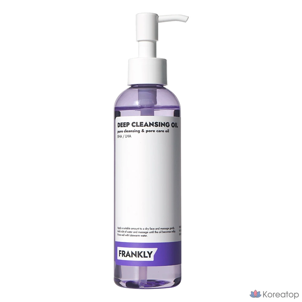 Гидрофильное масло Frankly Low Irritation Deep Cleansing Oil BHA LHA Blackhead Whitehead, 200 мл, 1 шт.